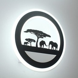 Designer Touch Decorative Acrylic Round Bedroom Bedside Wall Lamp Originality Modern Corridor Lamp Entrance Lamp