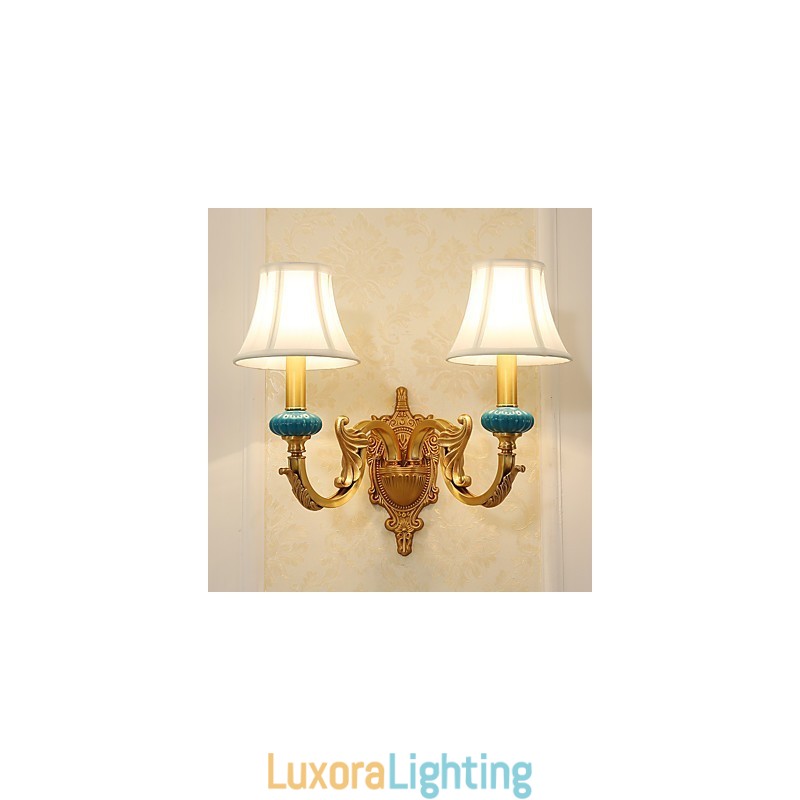 Designer Touch Decorative Simple Country Traditional Classic Brass Feature for Mini Style Uplight Wall Sconces Wall Light