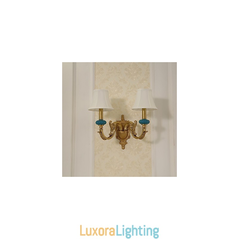 Designer Touch Decorative Simple Country Traditional Classic Brass Feature for Mini Style Uplight Wall Sconces Wall Light