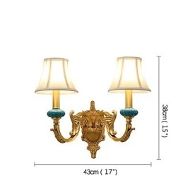 Designer Touch Decorative Simple Country Traditional Classic Brass Feature for Mini Style Uplight Wall Sconces Wall Light