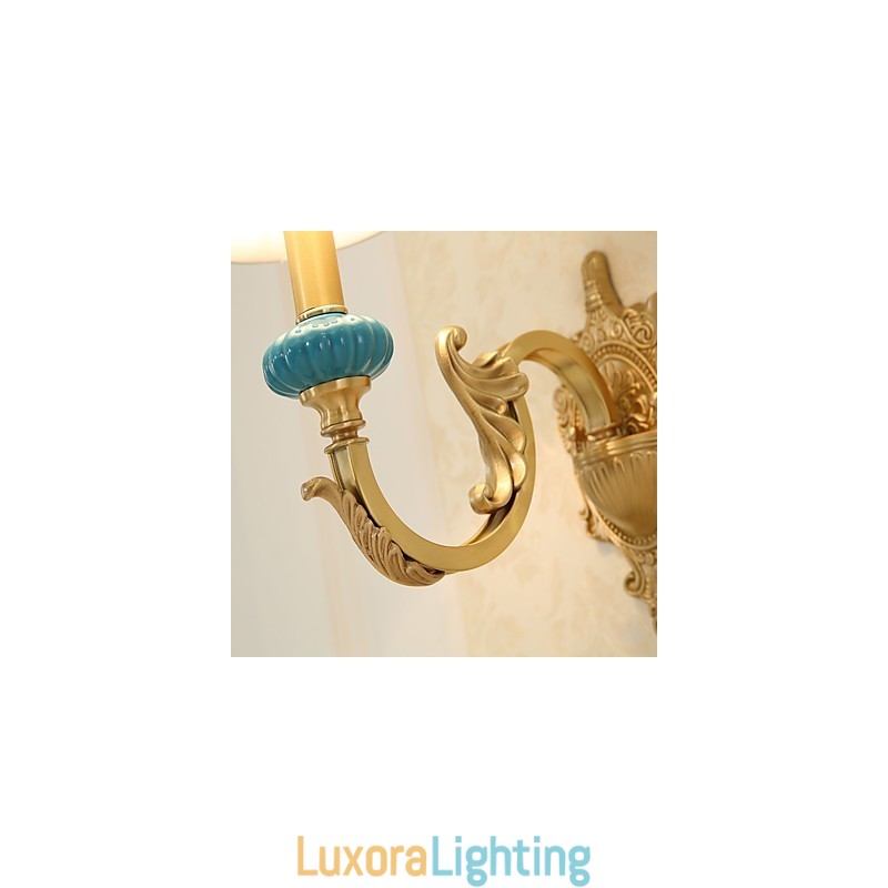 Designer Touch Decorative Simple Country Traditional Classic Brass Feature for Mini Style Uplight Wall Sconces Wall Light