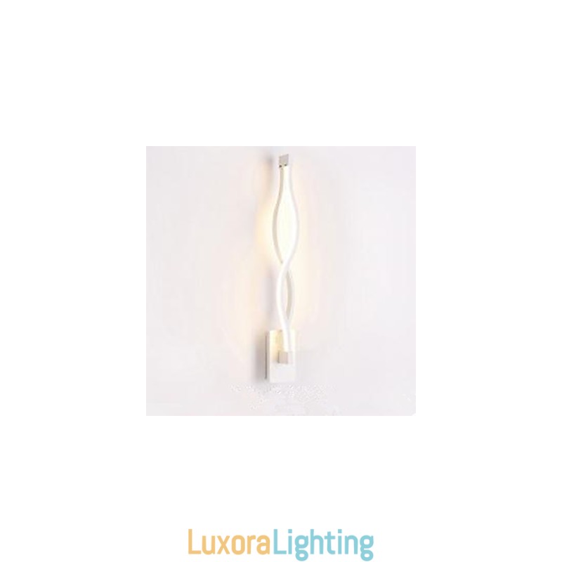 Designer Touch Decorative Modern Simple l Creative Bedroom Corridor Living Room TV Background Aluminum Wave Wall Lamp Mirror Headlights