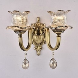 Designer Touch Decorative Rustic Lodge Brass Feature for Mini Style Uplight Wall Sconces Wall Light