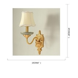 Designer Touch Decorative Simple Country Traditional Classic Brass Feature for Mini Style Uplight Wall Sconces Wall Light