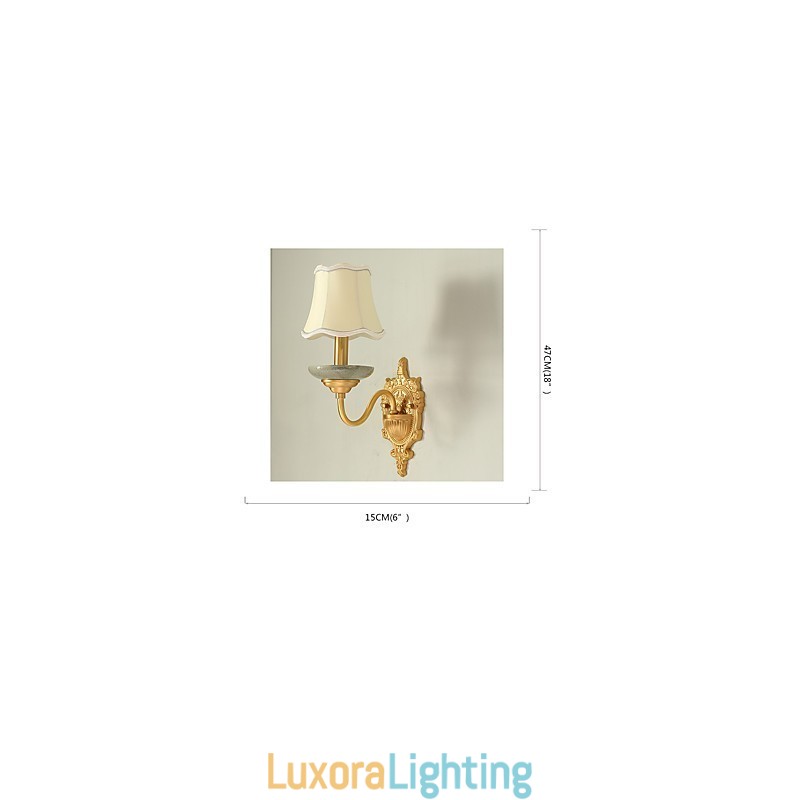 Designer Touch Decorative Simple Country Traditional Classic Brass Feature for Mini Style Uplight Wall Sconces Wall Light