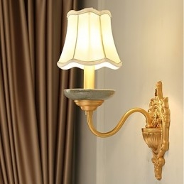 Designer Touch Decorative Simple Country Traditional Classic Brass Feature for Mini Style Uplight Wall Sconces Wall Light
