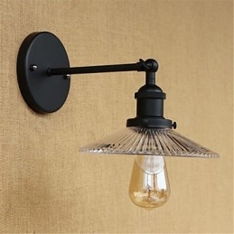 Designer Touch Decorative Country Retro Painting Feature for Mini Style Eye Protection Ambient Light Wall Sconces