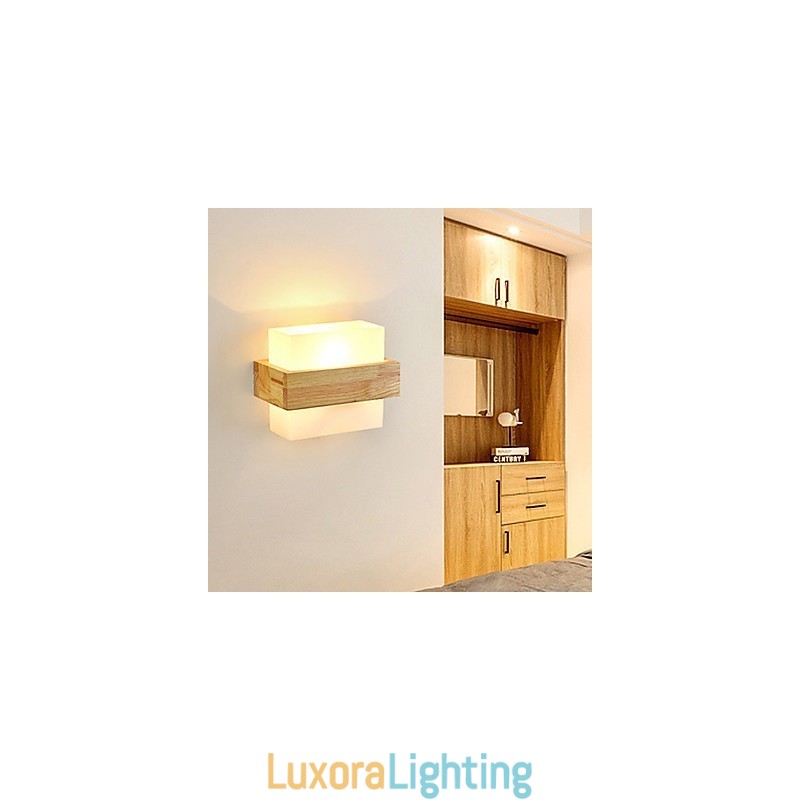 Designer Touch Decorative Novelty Country Feature for Mini Style Eye Protection Ambient Light Sconces Bedside Night Light Creative Balcony Wall Lamp