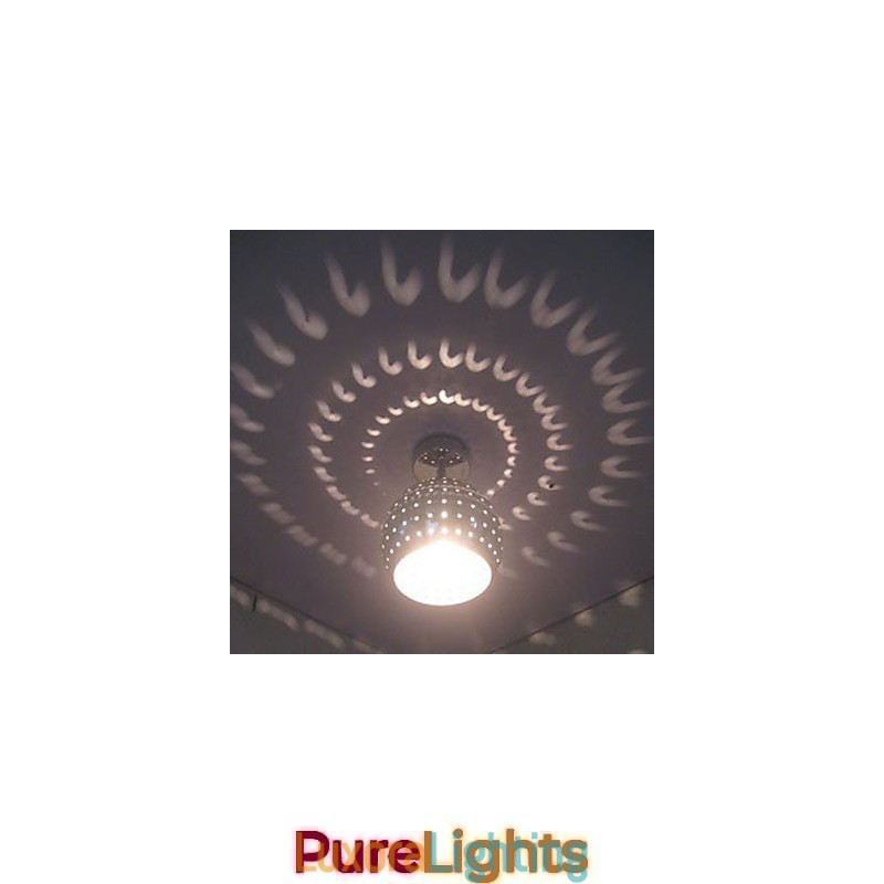 Designer Touch Decorative Creative Porous Ball Aesthetic Reflection Absorb Dome Light Wrought Iron Lamp