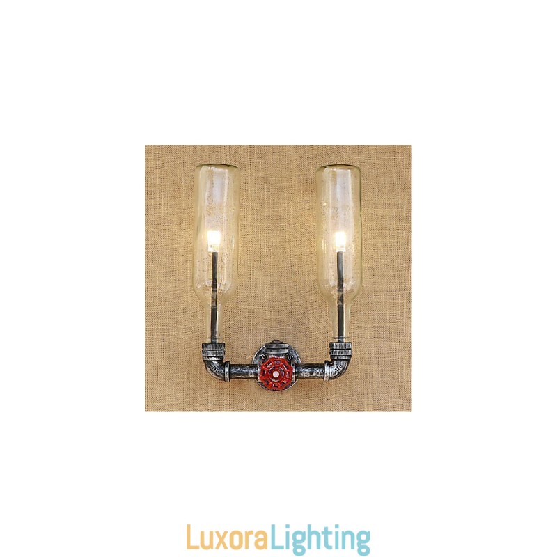 Designer Touch Decorative Retro Industrial Wind Switch Water Bottle Wall Lamp Wall Light