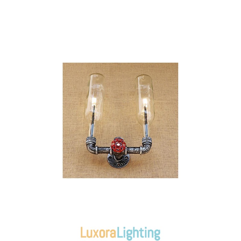 Designer Touch Decorative Retro Industrial Wind Switch Water Bottle Wall Lamp Wall Light