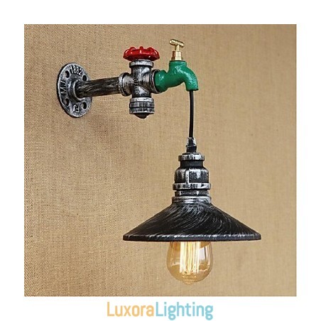 Designer Touch Decorative Rustic Lodge Painting Feature for Ambient Light Wall Sconces Wall Light