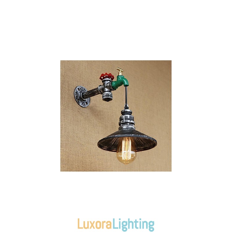 Designer Touch Decorative Rustic Lodge Painting Feature for Ambient Light Wall Sconces Wall Light