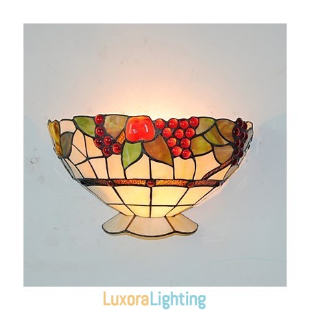 Designer Touch Decorative Retro Country Wall Lights Glass Shade Living Room Bedroom Restaurant Cafe Bar Wall Sconces