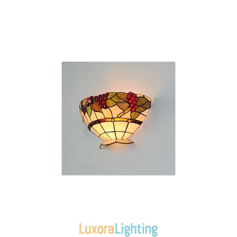 Designer Touch Decorative Retro Country Wall Lights Glass Shade Living Room Bedroom Restaurant Cafe Bar Wall Sconces