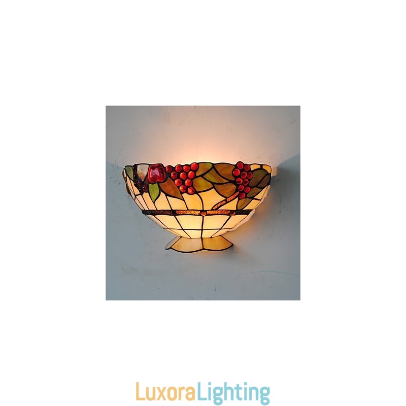 Designer Touch Decorative Retro Country Wall Lights Glass Shade Living Room Bedroom Restaurant Cafe Bar Wall Sconces