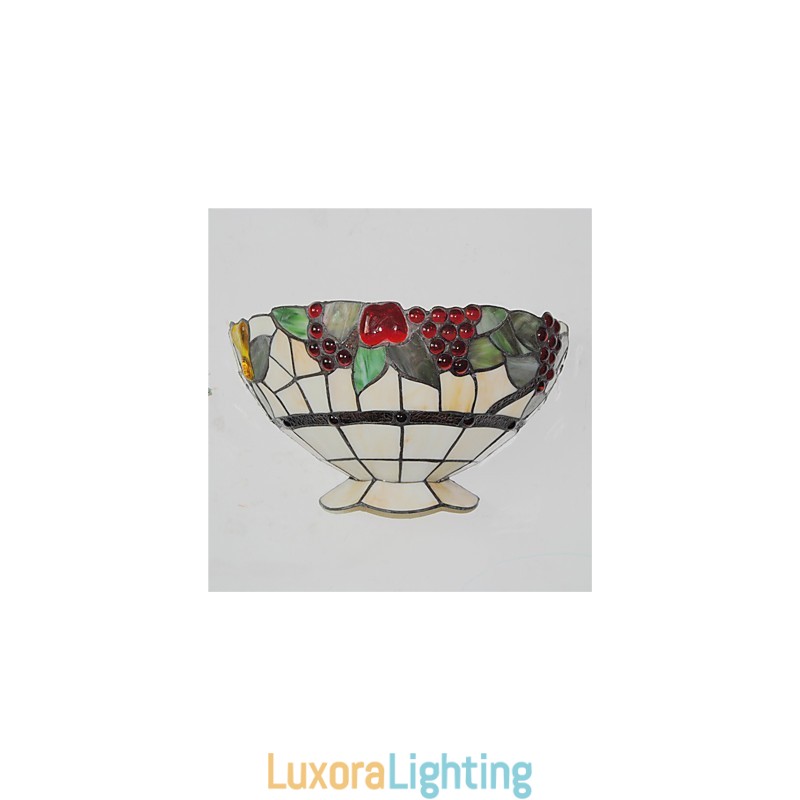 Designer Touch Decorative Retro Country Wall Lights Glass Shade Living Room Bedroom Restaurant Cafe Bar Wall Sconces