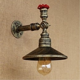 Designer Touch Decorative Rustic Lodge Painting Feature for Ambient Light Wall Sconces Wall Light