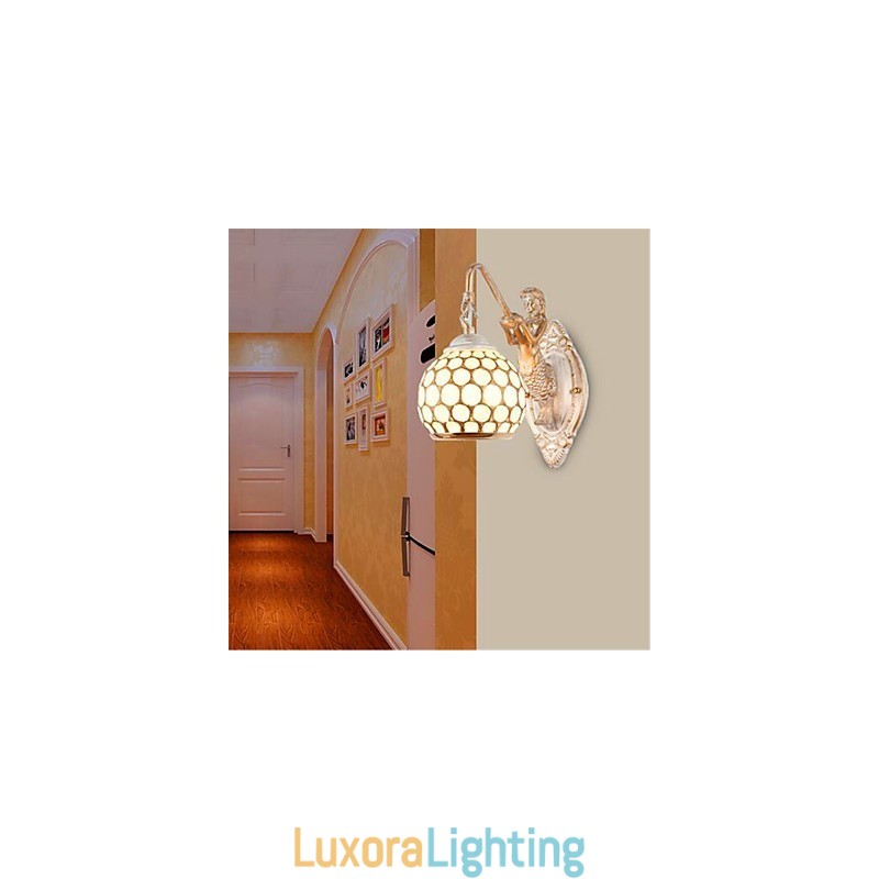 Designer Touch Decorative Simple European Style Wall Lamp Retro Pastoral Bedroom Bedside Balcony Stairs Hallway Mirror Lamp