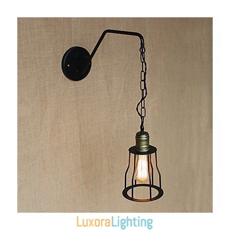Designer Touch Decorative Restaurant Cafe Chain Corridors Iron Wall Lamp