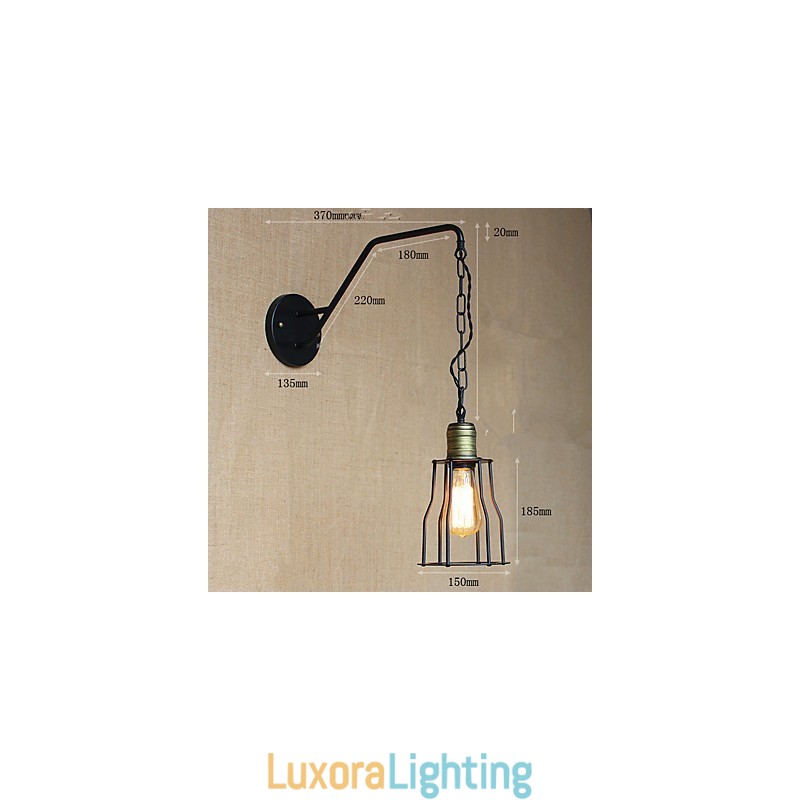 Designer Touch Decorative Restaurant Cafe Chain Corridors Iron Wall Lamp