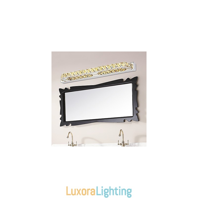 Designer Touch Decorative Long High Quality Mirror Lamp Bathroom Lights Metal and Crystal Wall Light