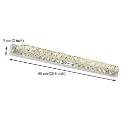 Designer Touch Decorative Long High Quality Mirror Lamp Bathroom Lights Metal and Crystal Wall Light