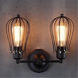 Designer Touch Decorative Retro Grapefruit American Village Iron Antique Restaurant Corridor Aisle Wall Lamp Wall Light