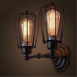Designer Touch Decorative Retro Grapefruit American Village Iron Antique Restaurant Corridor Aisle Wall Lamp Wall Light