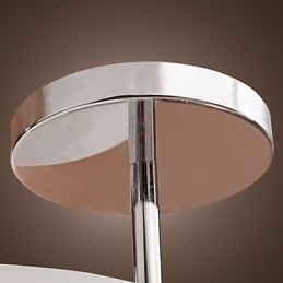 Designer Touch Decorative Modern Contemporary Mini Style Chrome Metal Chandelier Flush Mount Garage