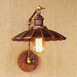 Designer Touch Decorative Long arm Half rust Retro Creative Nostalgic Retractable Folding Wall Sconces Wall Light