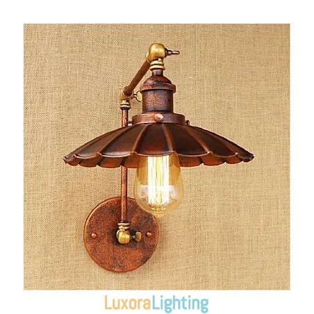Designer Touch Decorative Long arm Half rust Retro Creative Nostalgic Retractable Folding Wall Sconces Wall Light