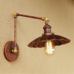 Designer Touch Decorative Long arm Half rust Retro Creative Nostalgic Retractable Folding Wall Sconces Wall Light