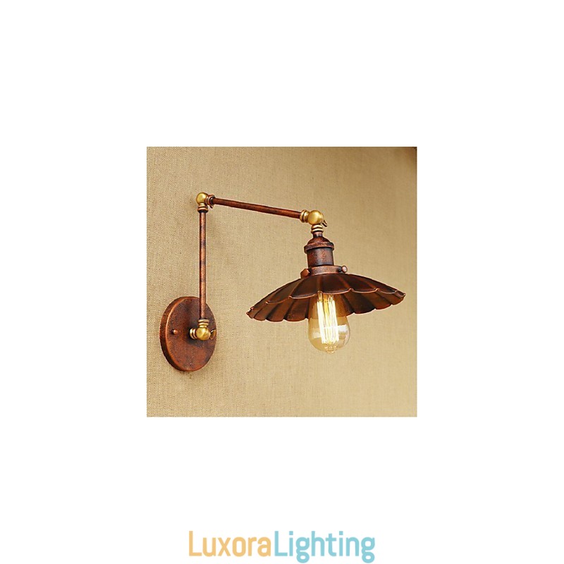 Designer Touch Decorative Long arm Half rust Retro Creative Nostalgic Retractable Folding Wall Sconces Wall Light