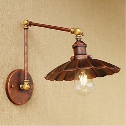 Designer Touch Decorative Long arm Half rust Retro Creative Nostalgic Retractable Folding Wall Sconces Wall Light