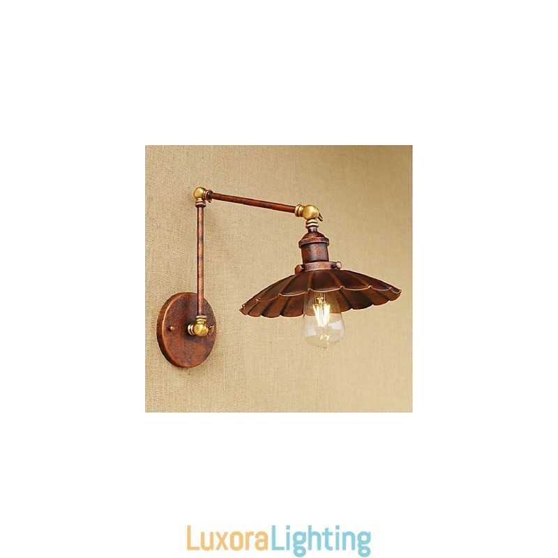 Designer Touch Decorative Long arm Half rust Retro Creative Nostalgic Retractable Folding Wall Sconces Wall Light