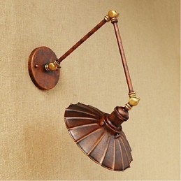 Designer Touch Decorative Long arm Half rust Retro Creative Nostalgic Retractable Folding Wall Sconces Wall Light