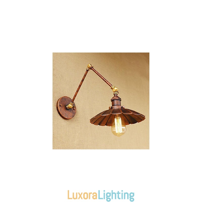 Designer Touch Decorative Long arm Half rust Retro Creative Nostalgic Retractable Folding Wall Sconces Wall Light