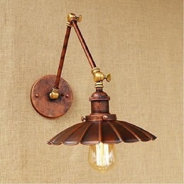 Designer Touch Decorative Long arm Half rust Retro Creative Nostalgic Retractable Folding Wall Sconces Wall Light