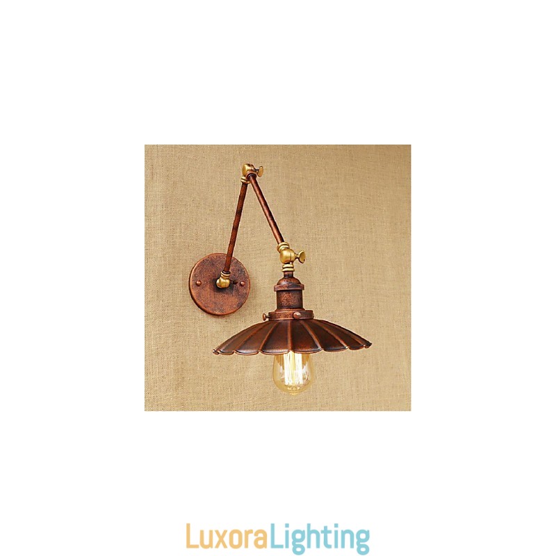 Designer Touch Decorative Long arm Half rust Retro Creative Nostalgic Retractable Folding Wall Sconces Wall Light