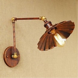 Designer Touch Decorative Long arm Half rust Retro Creative Nostalgic Retractable Folding Wall Sconces Wall Light