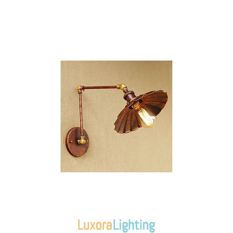 Designer Touch Decorative Long arm Half rust Retro Creative Nostalgic Retractable Folding Wall Sconces Wall Light