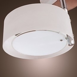 Designer Touch Decorative Modern Contemporary Mini Style Chrome Metal Chandelier Flush Mount Garage