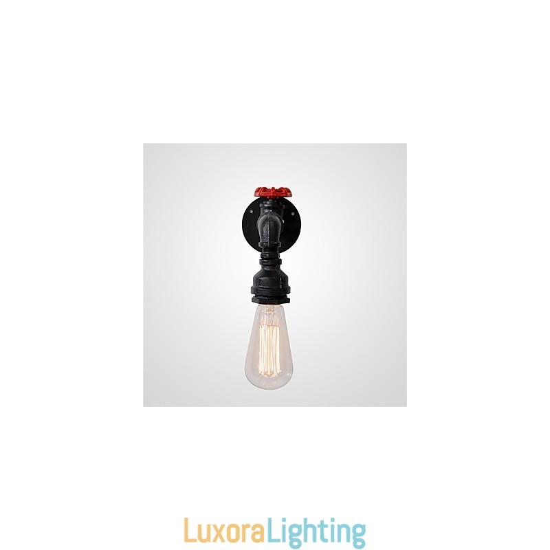 Designer Touch Decorative Water Pipe Wall Lights Retro Industrial Style Creative Country Metal Restaurant Cafe Bars Bar Table Wall Sconces