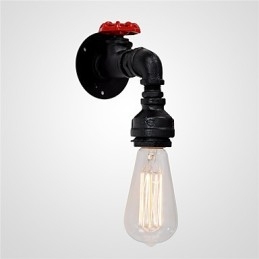 Designer Touch Decorative Water Pipe Wall Lights Retro Industrial Style Creative Country Metal Restaurant Cafe Bars Bar Table Wall Sconces