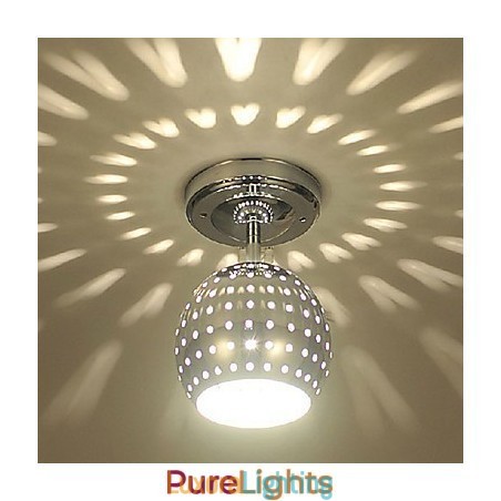Designer Touch Decorative Modern Contemporary Mini Style Electroplated Metal Flush Mount