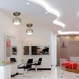 Designer Touch Decorative Modern Contemporary Mini Style Electroplated Metal Flush Mount