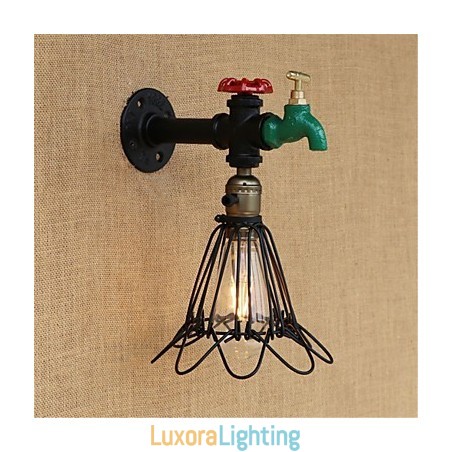 Designer Touch Decorative Country Retro Painting Feature for Mini Style Ambient Light Wall Sconces Wall Light