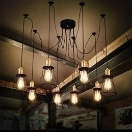 Designer Touch Decorative Country Designers Painting Metal Chandelier