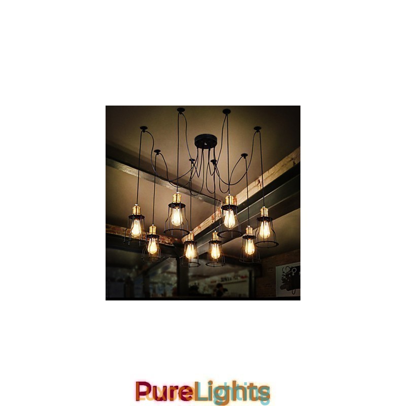 Designer Touch Decorative Country Designers Painting Metal Chandelier